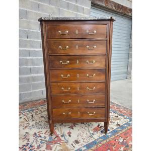 Mahogany Semainier, Louis XVI, 18th Century.