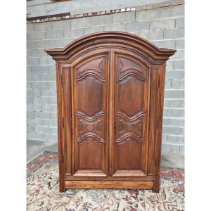 Double Evolution Walnut Armoire, Louis XIV, 18thᵉ Century