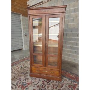 Oak Glazed Bookcase, Louis Philippe. Late 19thᵉ Century.