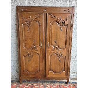Oak Cabinet Front, Louis XV, 19th Century