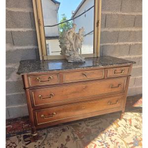 Mahogany Chest Of Drawers, Louis XVI Style, 18th Century