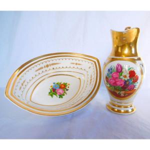 Empire Paris Porcelain Hand Washing Set - Early 19th Century Circa 1830