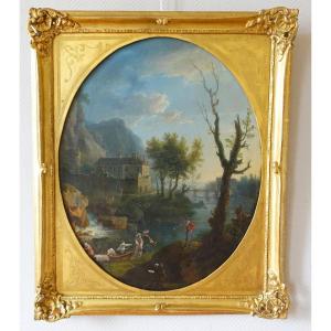 Early 19th Century French School, Chateau Du Dauphiné, Oil On Canvas