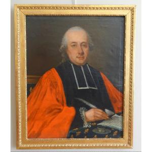 18th Century French School, Portrait Of An Aristocrat Magistrate From The Louis XVI Period