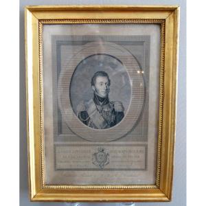 Royalist Engraving, Portrait Of Louis XIX, Dauphin Of France And Duke Of Angoulême