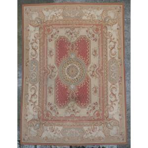 Large Neoclassical Aubusson Rug - 371cm X 264cm