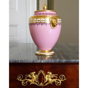 Manufacture Royale De Sèvres 1821: Porcelain Sugar Bowl With Egyptian Decoration