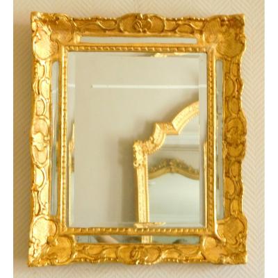 Louis XIV / Regency Gilt Wood Mirror, Early 18th Century 48x56cm