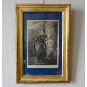 Prince Eugène De Beauharnais Weeping Josephine, Family Piety - Empire Engraving