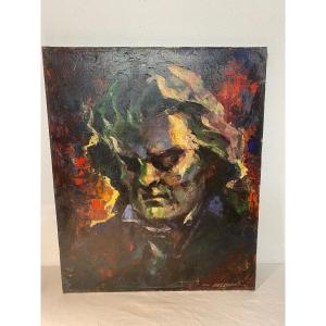 Portrait Of Beethoven By Robert Falcucci