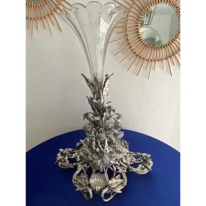  Silvered Bronze Centerpiece By Charles Christofle 