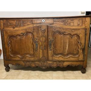 Lxv Provençal Carved Walnut Sideboard