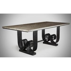 Large Art Deco Table, 20th Century