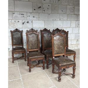 8 Louis XIV Style Chairs