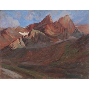 André Leveillé (1880-1963) - Mountain Landscape