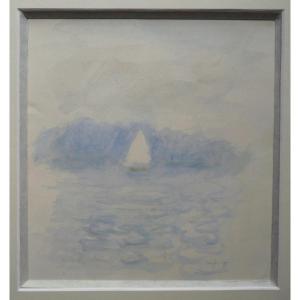 André Barbier (1883-1970). The Sailboat