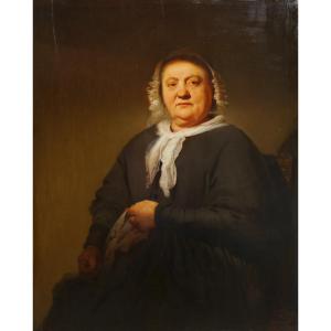 Jean Hégésippe Vetter (1820-1900). Portrait Of A Rustic Woman