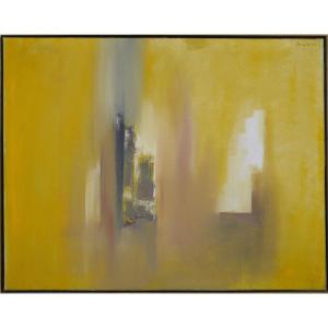 Yellow Abstraction 1964. Gilles Brenta (1943-2017)