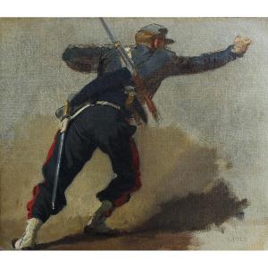  Isidore Pils (1813/15-1875) - Study For The Battle Of Alma In Crimea