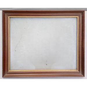 Molded Walnut Frame, 63x49 Cm View