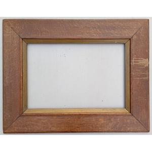 Large Oak Wood Frame, Visible Area 51.5 X 34.3 Cm