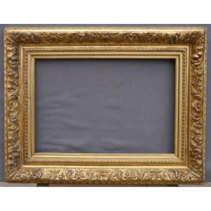 Beautiful 19th-century Gilt Frame, 10p, View 54x36.5 Cm