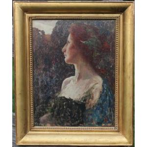 Portrait Of A Woman, 1900. Henri Jules Guinier (1867-1927)