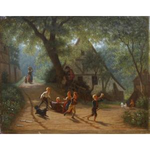 Children's Games 1861. Emil Gottlieb Schuback (1820-1902)