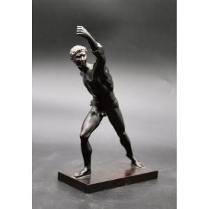 Late Nineteenth Bronze Of The Borghese Gladiator