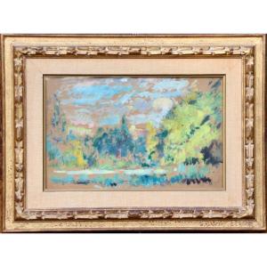 Pastel Landscape By Carlos Reymond