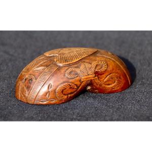 18th Century Boxwood Hunting Timpani