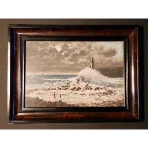 Pastel Storm On The Dike Monogrammed Jhl