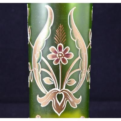 Art Nouveau Enameled Vase