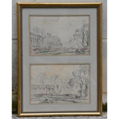 Drawings Of Henry Foreau, "grand Trianon"