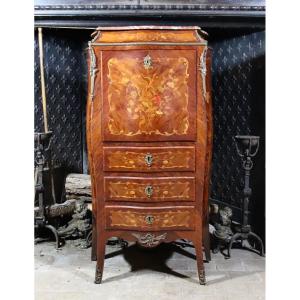 Napoleon III Curved And Inlaid Secretary