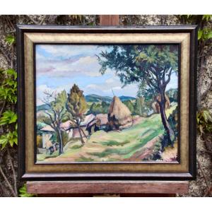 Painting Landscape Of Provence By André Lemaitre