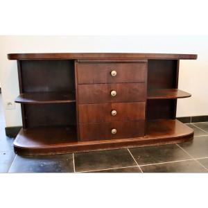 Art Deco Rosewood Buffet Serving Tray 