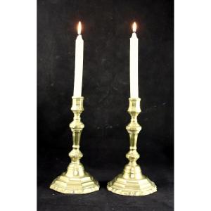Pair Of 18th Century Bronze Candlesticks