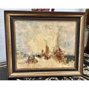 Painting By Je Karnec The Port Of Fécamp