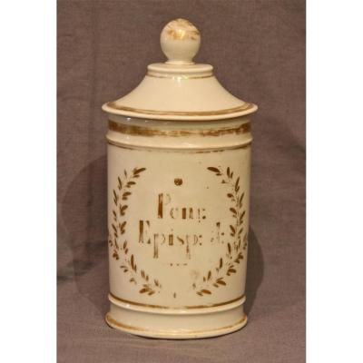 Pharmacy Jar Porcelain Nineteenth