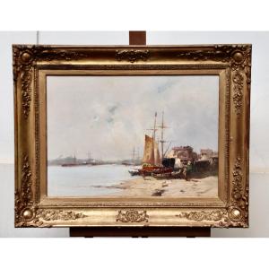 19th Century Marine Painting By Galien-laloue