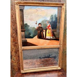 19th-century Trumeau, Scene With A Clergyman 