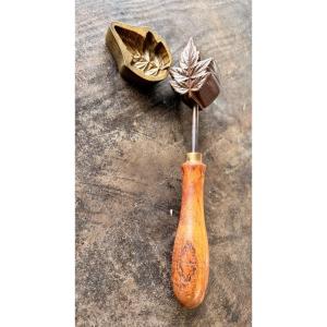 19th Century Bronze Embossing Iron