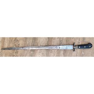18th Century Vènerie Dagger In Horn And Silver