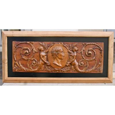In Panel Carved XVIII Representative Montesquieu