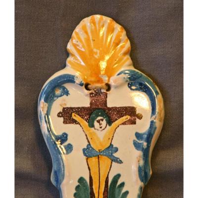 In Faience Stoup Eighteenth Nivernais