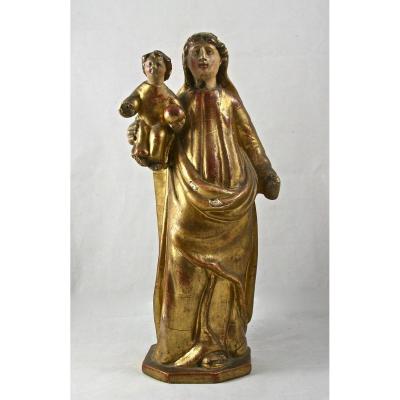 Virgin And Child XVIII In Golden Wood