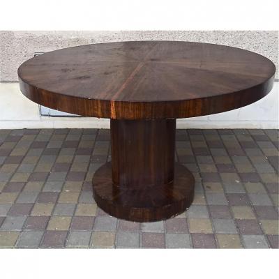 Table Guéridon Art Deco In Rosewood