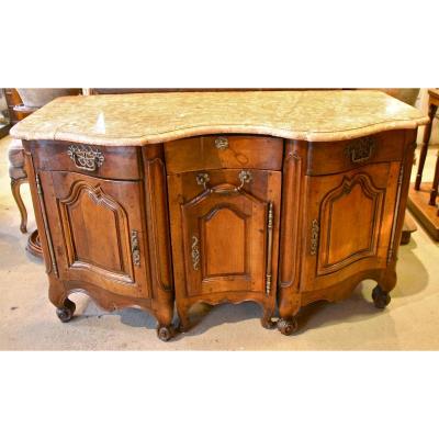 Office Curved Box Walnut Louis XV XVIIIth