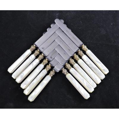 Nineteenth Fruit Knives In Nacre